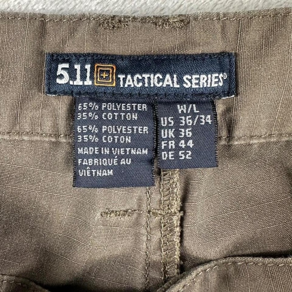 511 Tactical Cargo Pants Mens Tag 36x34 (Actual 36x33) Green TAC-143 Ripstop - Picture 3 of 9